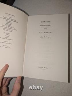 Peter Ackroyd Signed London The Biography (2000) 1st Edition Hardback with DJ