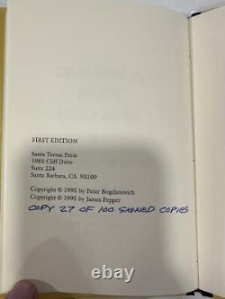 Peter BOGDANOVICH / A Moment with Miss Gish SIGNED 1st Edition 1995 #27/100