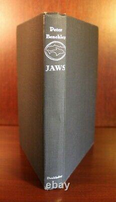 Peter Benchley Jaws SIGNED First Edition 1st Print 1974 Movie Steven Spielberg