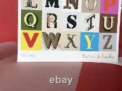 Peter Blake Signed Alphabets Print and Book limited edition of 100