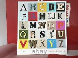 Peter Blake Signed Alphabets Print and Book limited edition of 100