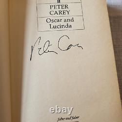 Peter Carey Oscar and Lucinda SIGNED UK 1st edition 1988 1/1