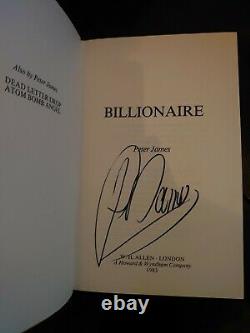Peter James Signed Billionaire UK First 1st Edition hardback Rare