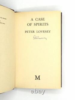 Peter Lovesey / A CASE OF SPIRITS Signed 1st Edition 1975