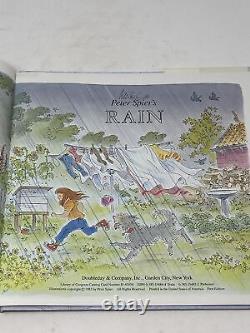 Peter Spier / RAIN SIGNED 1st Edition 1982