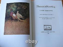 Pheasant Hunting John Hightower. Alfred A. Knopf, 1946 Signed 1st Edition