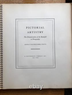 Pictorial Artistry Adolf Fassbender Signed 1st Edition 1937 Limited Ed