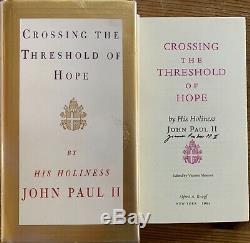 Pope John Paul II Crossing The Threshold Of Hope Signed Autograph Book Catholic