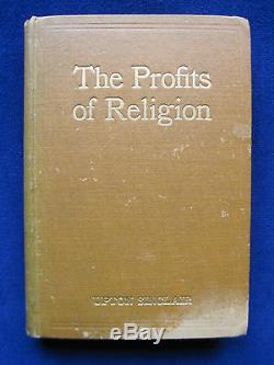 Profits of Religion SIGNED by UPTON SINCLAIR to Silent Film Star CHARLIE CHAPLIN