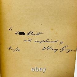 Protection or Free Trade Henry George SIGNED 1886 1st Edition Donn Piatt