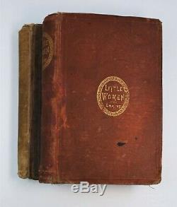 RARE 1870-71 Little Women First Edition Set 2 Parts SIGNED Louisa May Alcott