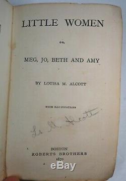 RARE 1870-71 Little Women First Edition Set 2 Parts SIGNED Louisa May Alcott