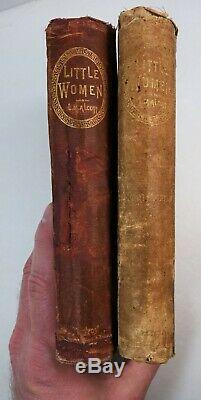 RARE 1870-71 Little Women First Edition Set 2 Parts SIGNED Louisa May Alcott