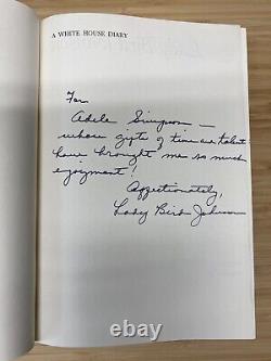 RARE Limited Edition SIGNED 1st/1st LADY BIRD JOHNSON Book A WHITE HOUSE DIARY