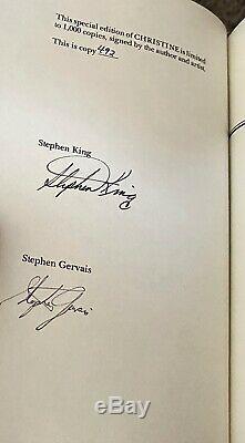 RARE-Limited Signed 1st Ed. CHRISTINE-Stephen King-Donald Grant Pub. Mint Copy