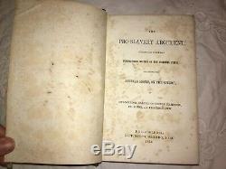 RARE SIGNED 1853 Pro-Slavery Argument As Maintained by. Southern States 1st Ed