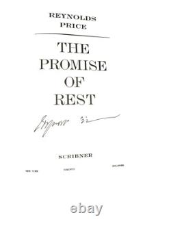 RARE SIGNED 1st EDITION 1995 Reynolds PRICE / The Promise of Rest