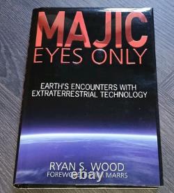 RARE SIGNED Majic Eyes Only, Earth's Encounters by Ryan S. Wood 1st Edition Book