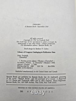 RARE SIGNEDChernobyl by Frederik Pohl, 1st Edition, 1st Printing, HC DJ