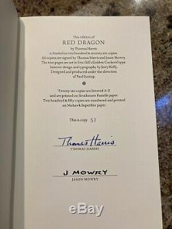 RED DRAGON Signed SUNTUP PRESS Limited Edition THOMAS HARRIS Hannibal NUMBERED