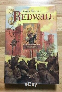 REDWALL Brian Jacques HB/DJ 1st Print SIGNED Philomel 1986