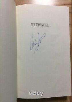 REDWALL Brian Jacques HB/DJ 1st Print SIGNED Philomel 1986