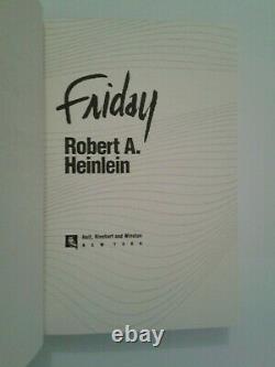 ROBERT A HEINLEIN, FRIDAY, HOLT RINEHART WINSTON, SIGNED, LIMITED EDITION, 1st