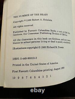 ROBERT A. HEINLEIN SIGNED THE NUMBER OF THE BEAST (1980)1st EDITION PAPERBACK