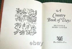 ROBIN TANNER'A Country Book of Days' HAND SIGNED LIMITED EDITION 1ST 1986