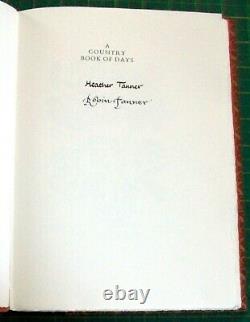 ROBIN TANNER'A Country Book of Days' HAND SIGNED LIMITED EDITION 1ST 1986