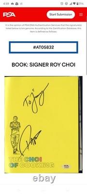 ROY CHOI SIGNED PERSONALIZED The Choi of Cooking 1st Edition Hardcover PSA LOA