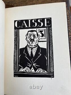 Rare Frans Masereel. Figures et Grimaces 1926. Dedication & Signed. 1st Edition