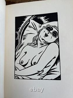 Rare Frans Masereel. Figures et Grimaces 1926. Dedication & Signed. 1st Edition