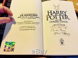 Rare J. K. Rowling Signed 1st/1st Edition Harry Potter And The Cursed Child
