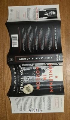 Rare Signed 1st Edition/1st Printing Amor Towles A Gentleman In Moscow, 2016