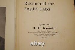 Rare Signed H. D. Rawnsley Ruskin and the English Lakes 1st Edition 1901