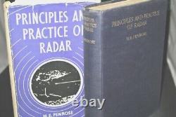 Rare Signed HE Penrose Principles and Practice of Radar 1st/1st 1949