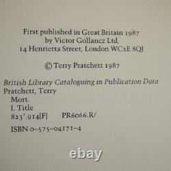 Rare Signed Mort by Terry Pratchett First UK Edition 1st Impression 1987