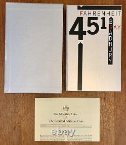 Ray Bradbury's Fahrenheit 451 Signed 1st 1982 Limited Editions Club