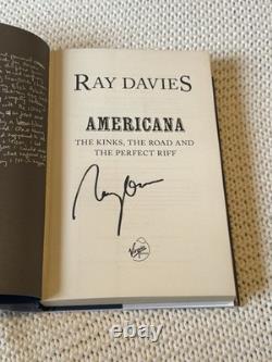 Ray Davies Americana The Kinks Signed 1st Edition Book