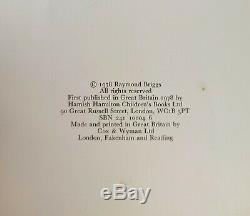 Raymond Briggs The Snowman First Edition Signed & Dated BP