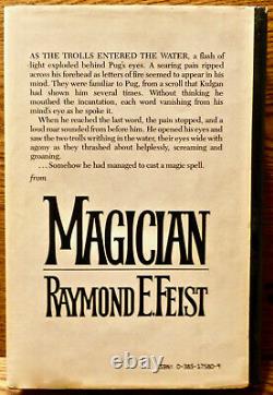 Raymond E. Feist. MAGICIAN. Doubleday, 1982. 1st HC/DJ. Signed! Very Scarce