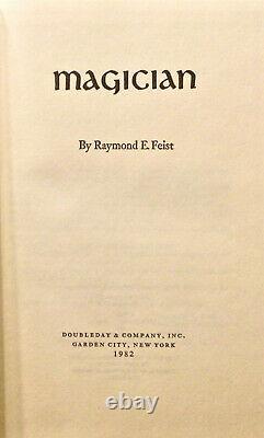 Raymond E. Feist. MAGICIAN. Doubleday, 1982. 1st HC/DJ. Signed! Very Scarce