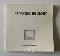 Raymond Federman SIGNED The voice in the closet 1979 Coda Press 1st Edition