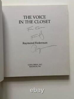 Raymond Federman SIGNED The voice in the closet 1979 Coda Press 1st Edition