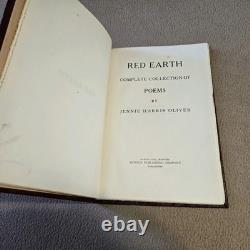Red Earth, Jennie Harris Oliver, SIGNED, 1st Edition, 1934, Hardcover, Rare