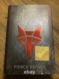 Red Rising by Pierce Brown Signed B&N Howler Special 1st/1st Hardcover HC Book 1