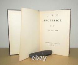 Rex Warner The Professor Signed 1st/1st (1939 Alfred Knopf First Edition)