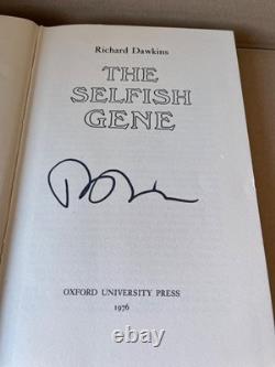 Richard Dawkins The Selfish Gene SIGNED 1st Edition & 1st Print UK -ULTRA RARE