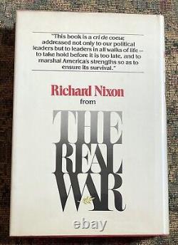 Richard NIXON, The Real War, First Edition Hardcover Book, SIGNED, 1980, with DJ